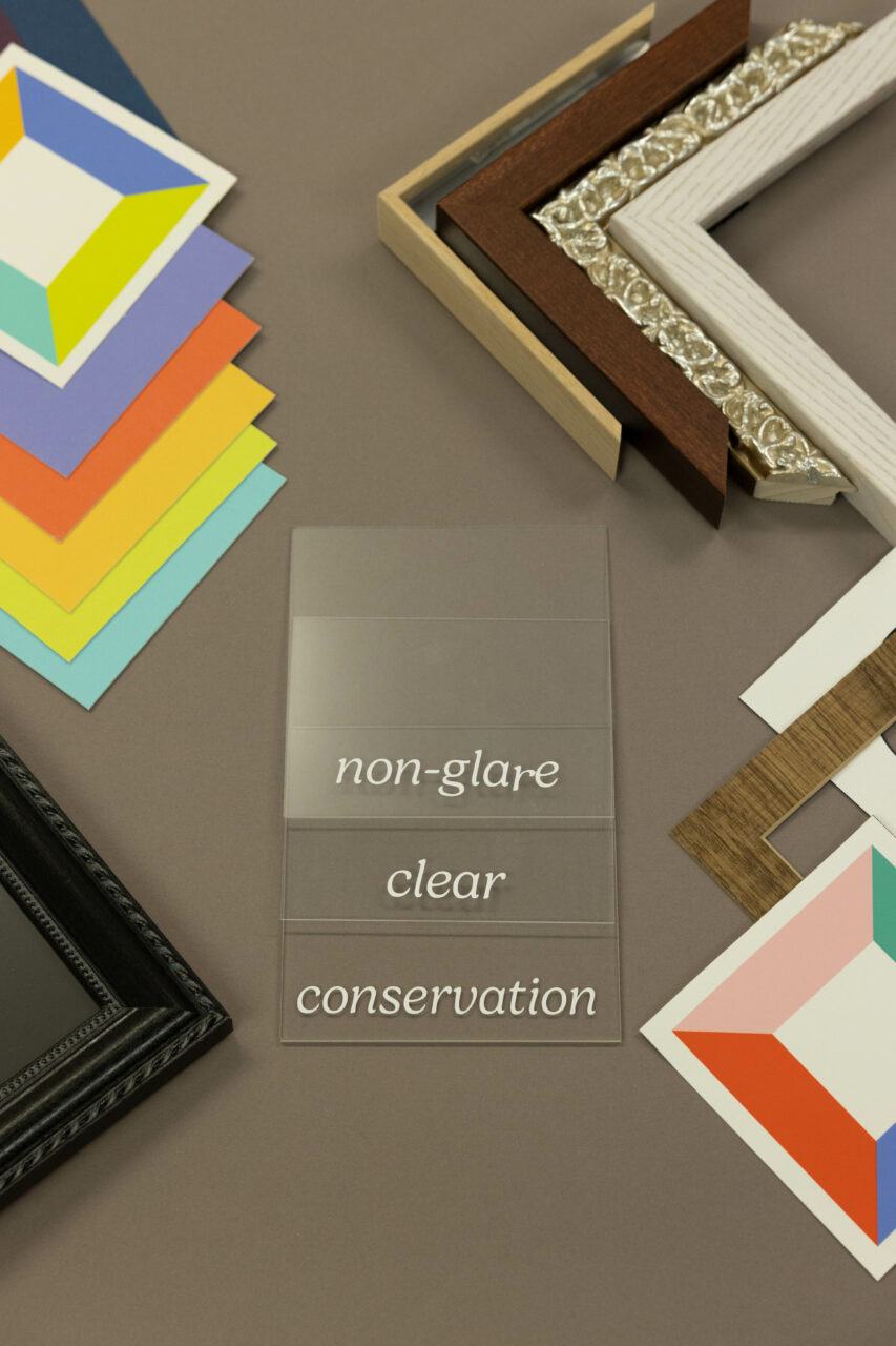 Clear vs. Conservation Clear vs. Non-Glare — A Guide To Our Acrylic Frame Covers 6 non-glare acrylic cover