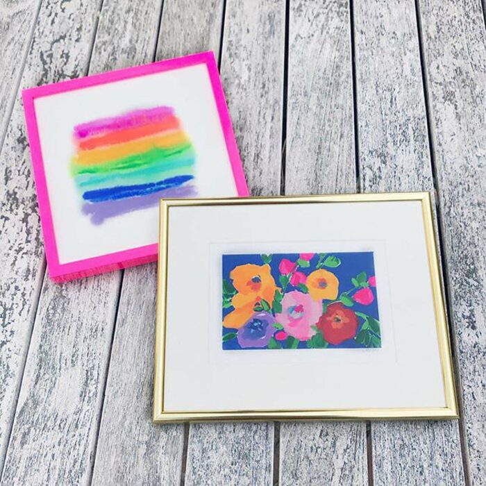 framing handmade art by a loved one 