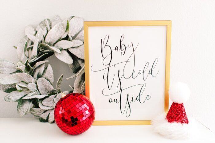 Corporate Holiday Gifts: Framed holiday song lyrics 