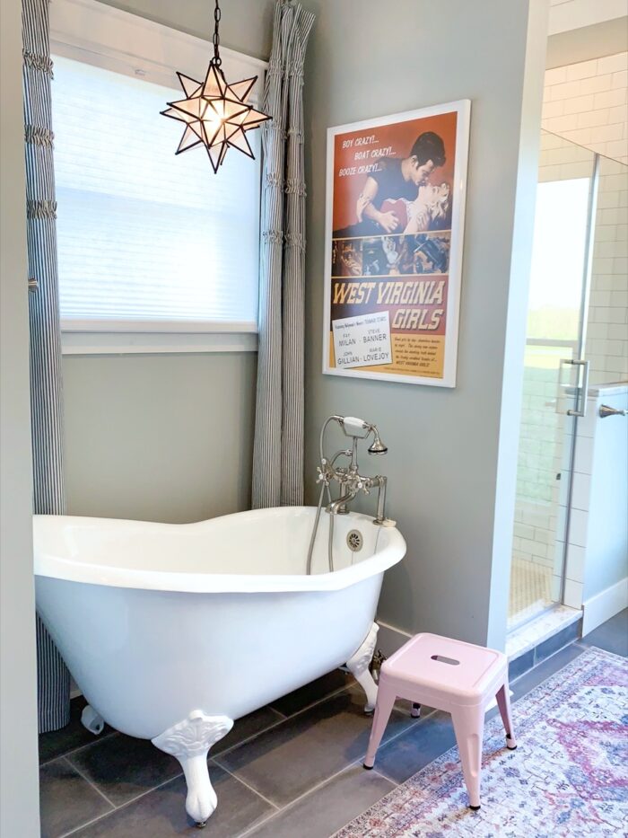 The Ultimate Renter Decor Guide: Damage Free Hanging - privacy film is great for bathrooms!