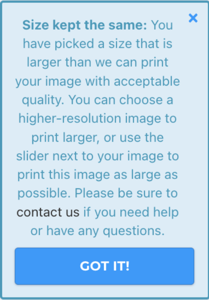 error message 
