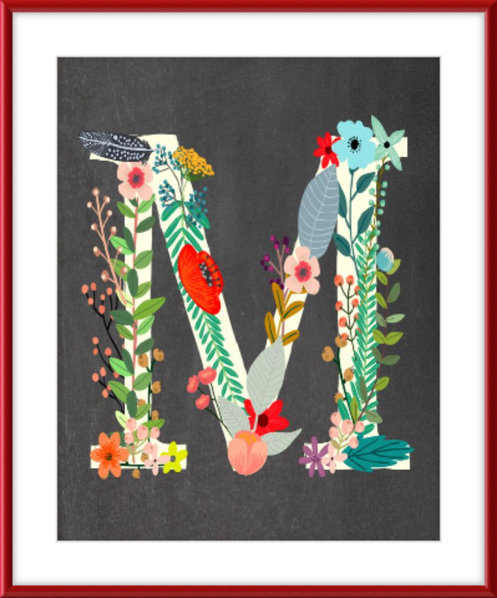 Downloadable Letter Art By Burlap & Blue