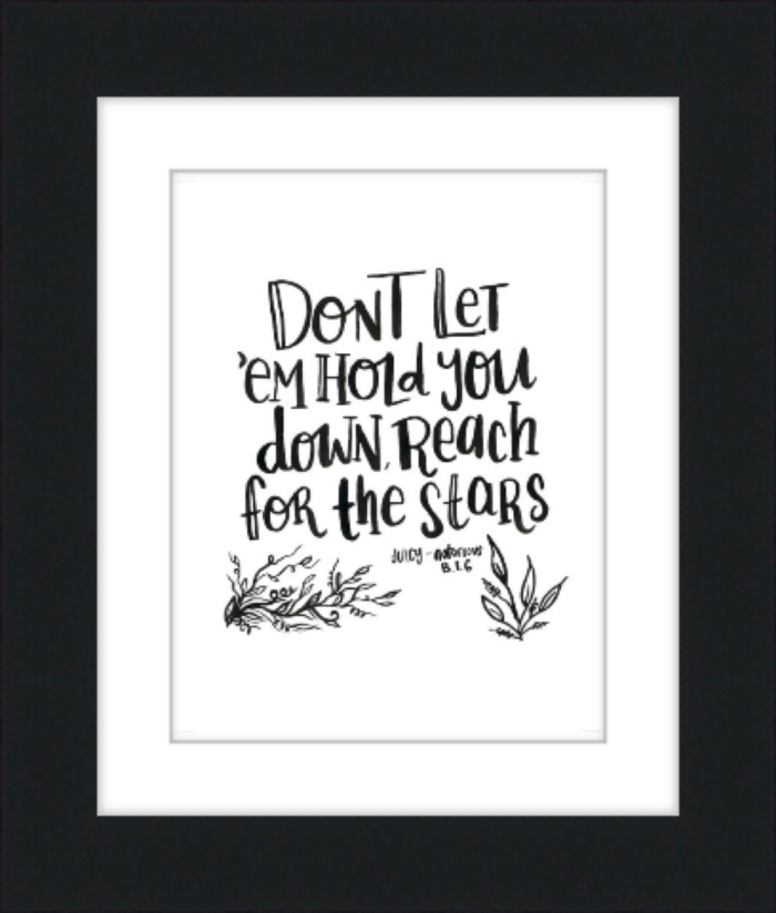 framed inspirational quote Downloadable Art by foxandhazel.com