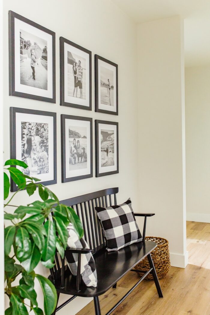 5 Steps To Plan A Gallery Wall Effectively - black and white family photos 