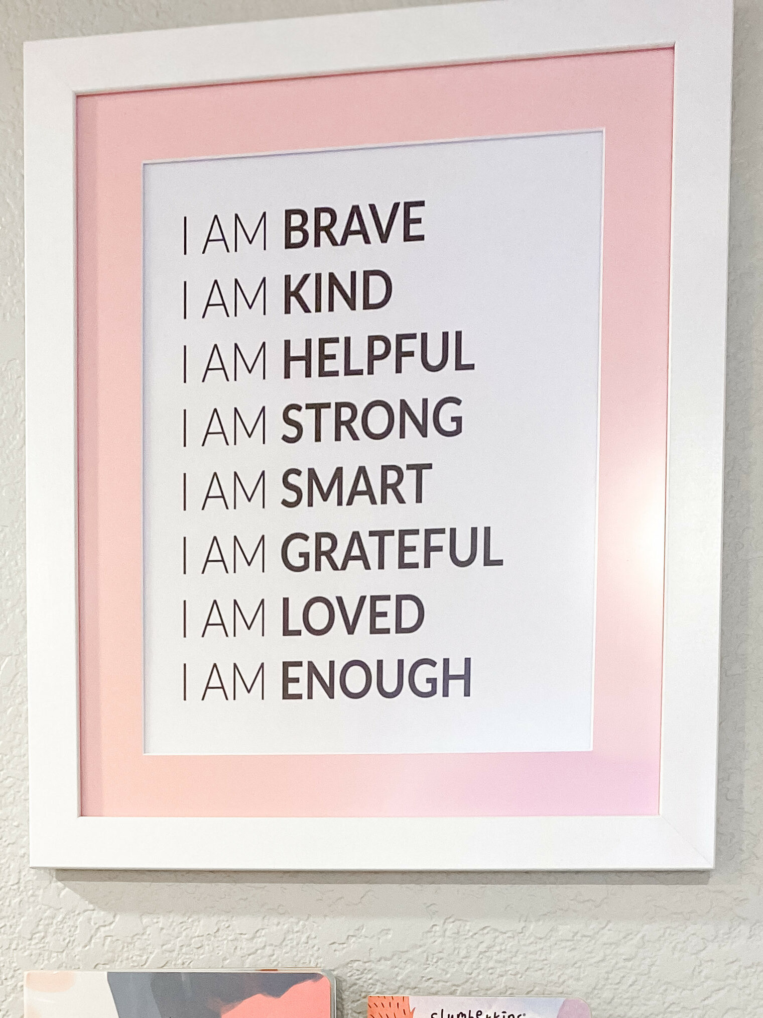 Yoga Room Decor - An inspirational message can motivate you even on your lazy days!
