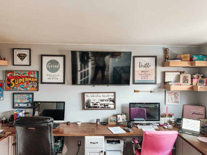 Office Space Design Trends - His and hers at home office, perfect for hybrid work of WFH life.