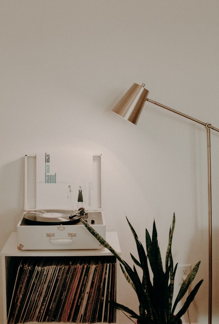 Vinyl Display and Framing - Open shelving like milk crates is another popular way to display "on rotation" records.