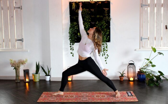 Yoga Room Decor - Candles are a great lighting option and promote a calming atmosphere.  