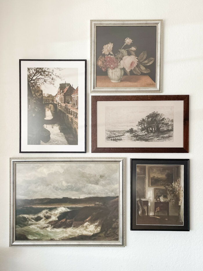 How To Collect Art Like A Pro: a collection of vintage style pieces. 
