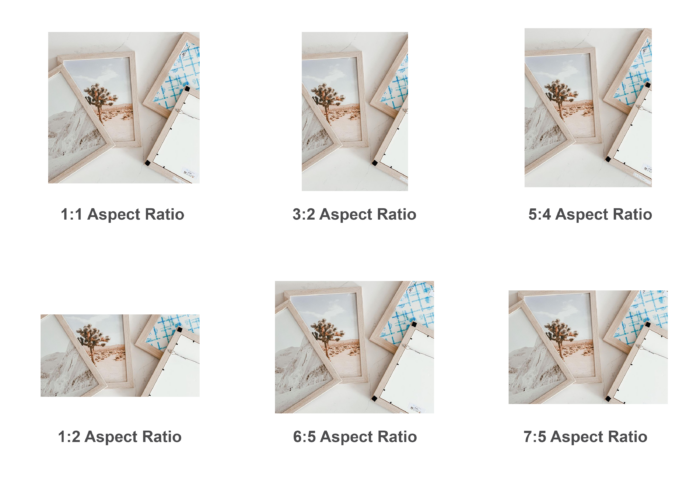 What is an aspect ratio? 6 of the most common ratios in print.