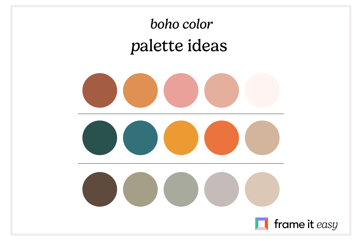4 Basics For Boho Bathroom Decor 7 Boho Color Palette Ideas