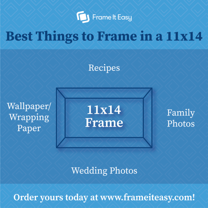 The Most Popular Picture Frame Sizes -  11" x 14" Frame 