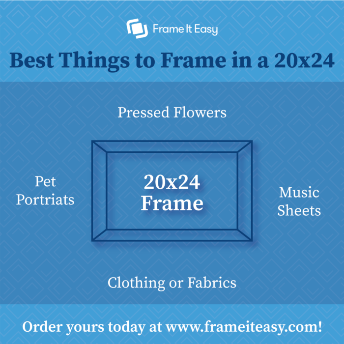 The Most Popular Picture Frame Sizes -  20" x 24" Frame
