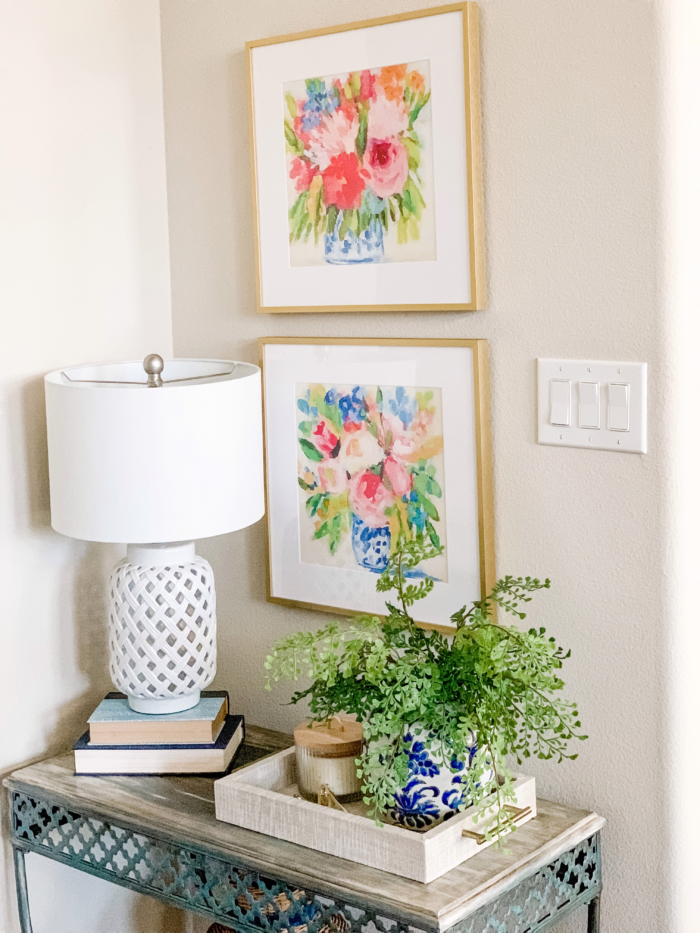 The Ultimate Renter Decor Guide: Damage Free Hanging - flowers in gold frames