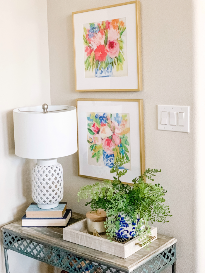 Damage Free Hanging: The Ultimate Renter Decor Guide! 27 The Ultimate Renter Decor Guide: Damage Free Hanging - flowers in gold frames