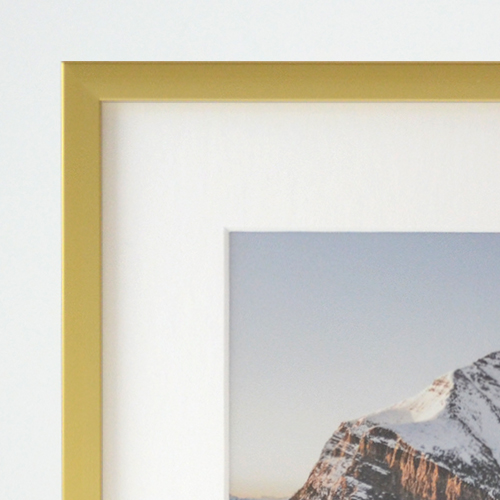 Our Ashford frame in satin gold.