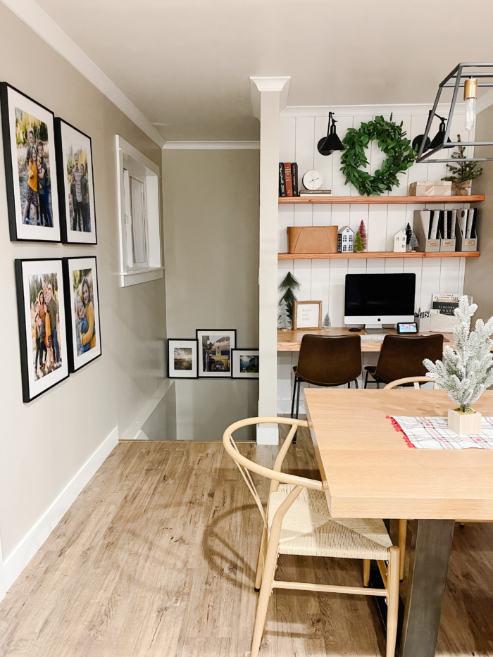 The Ultimate Renter Decor Guide: Damage Free Hanging - Shelving and frames in a kitchen office