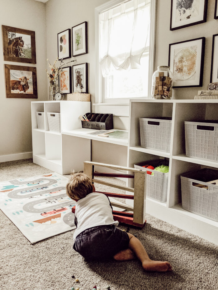 Framing Children's Art: framed artwork encourages creative play!