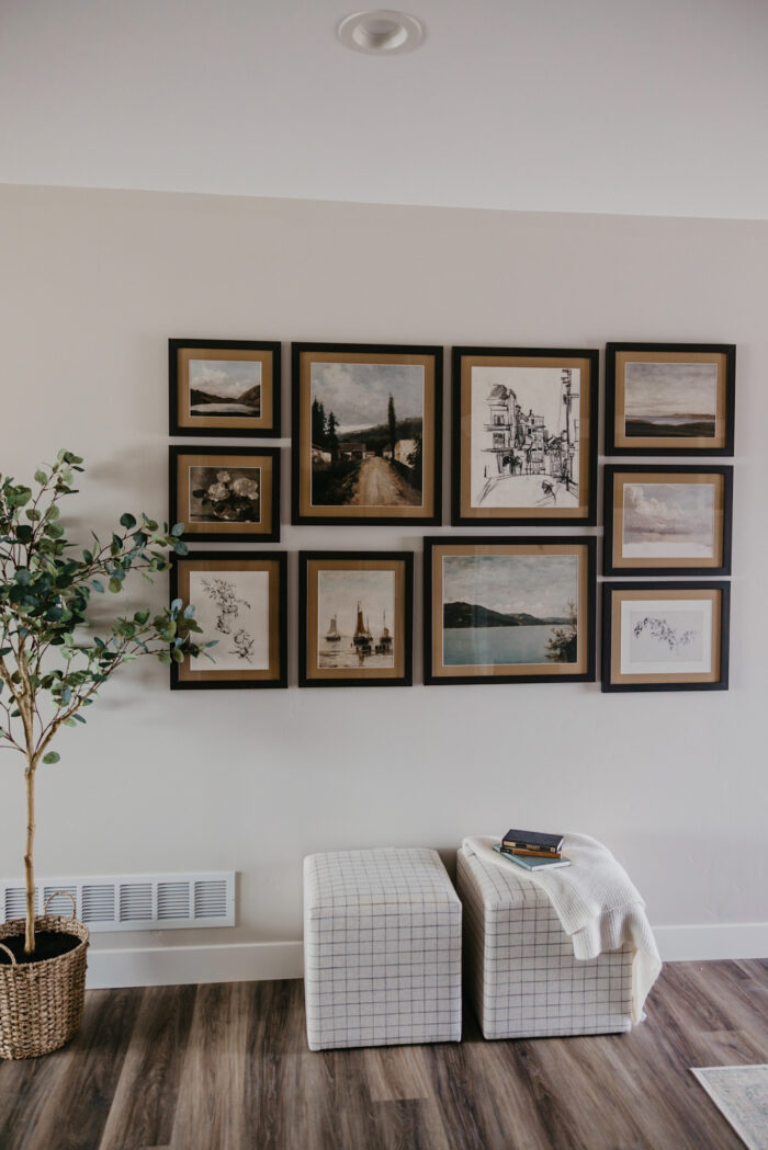 The Complete DIY Wall Repair Guide: A beautiful vintage-style gallery wall! 