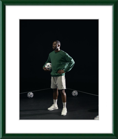 Sports Fanatic: Sports Memorabilia Framing - Match your frame to your team colors with our Hanover style (hanover in green)