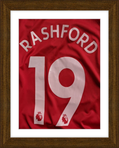 Sports Memorabilia Framing: Make sure to smooth out any imperfections or wrinkles!