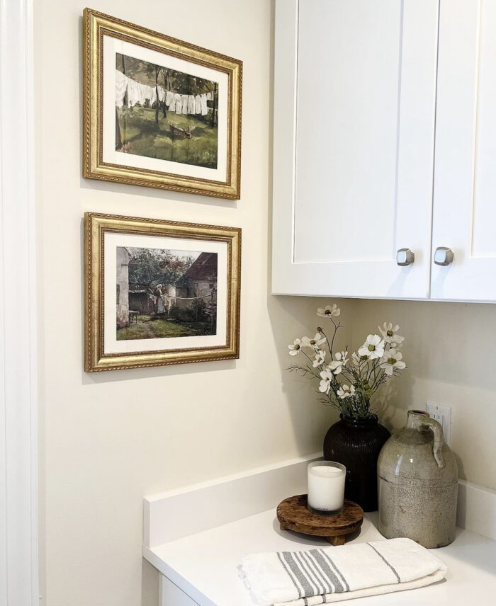 The Ultimate Renter Decor Guide: Damage Free Hanging - kitchen art in Granby frame in Gold