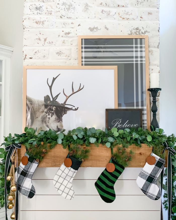 Sell The Perfect Holiday Gift: Christmas art above a fireplace