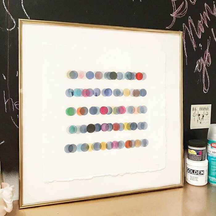 Save Money on Custom Framing: A framed watercolor piece. 