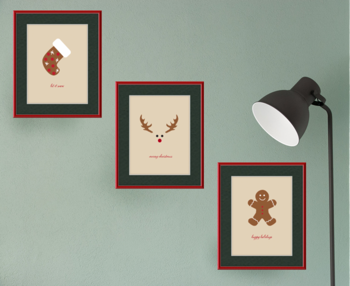 Hang up some holiday-themed artwork or poster prints.
