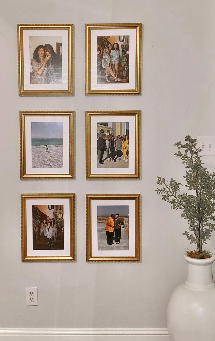 Frame Meaning & Memories: Friends and friend groups make up a great gallery wall. 