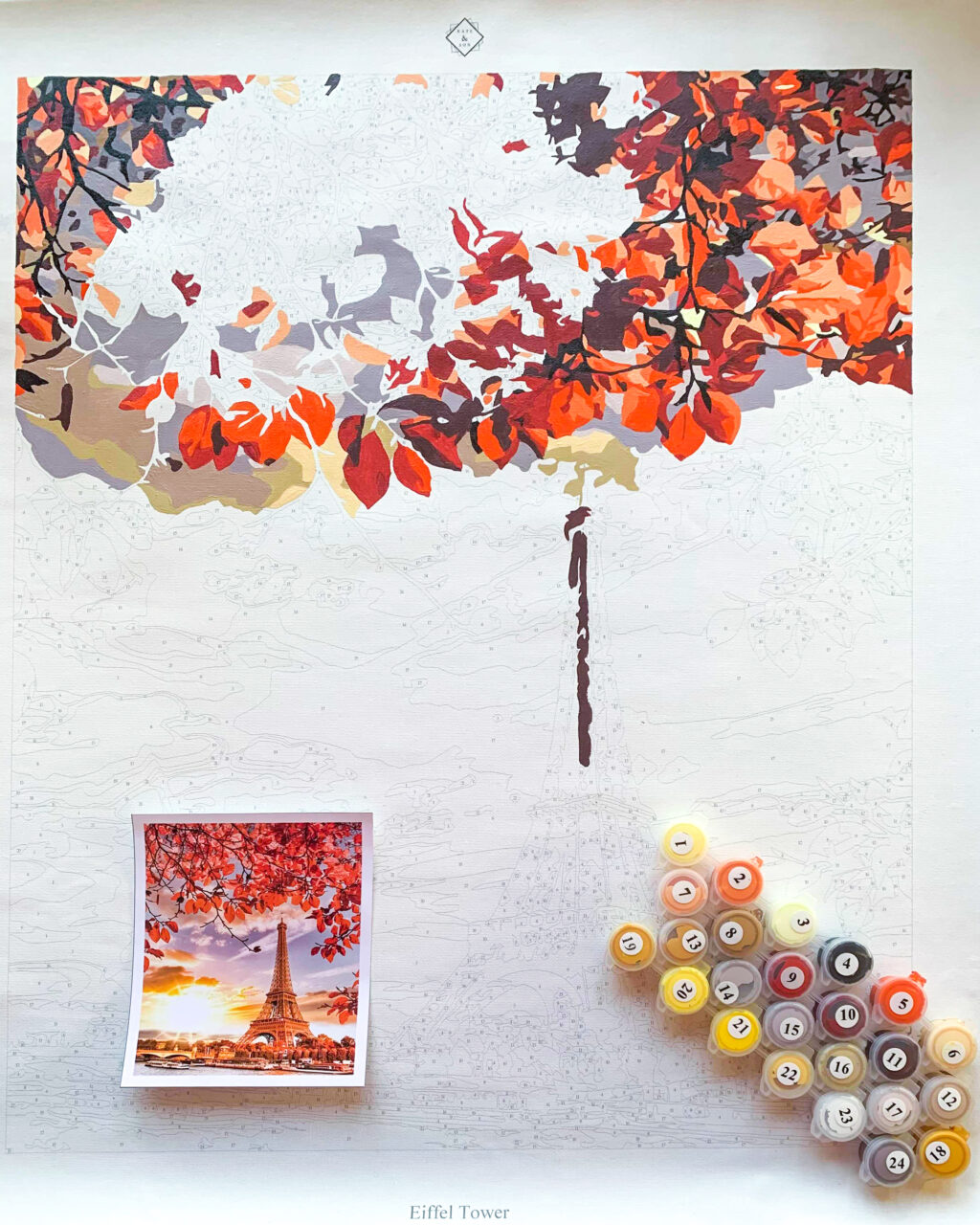 How To Easily Find & Frame Paint By Number Art 1 Paint by number starting picture