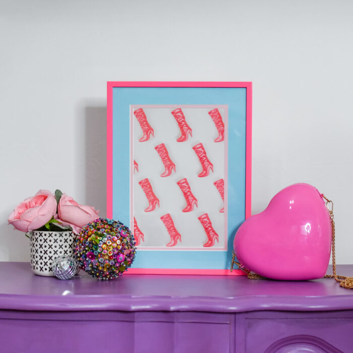 Ashford in Hot Pink with a cute barbiecore display