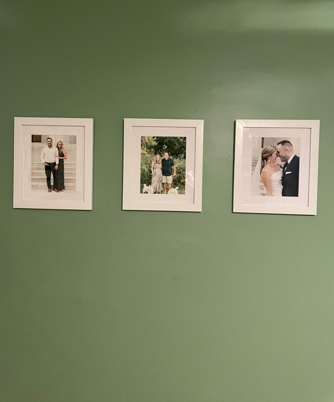 Framing Life Events: A timelapse of a relationship framed hung on a wall