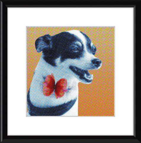 Adorable Pet Art: terrier dog in comic book art style