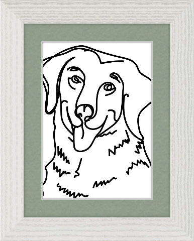 Adorable Pet Art: Sketch-style dog art
