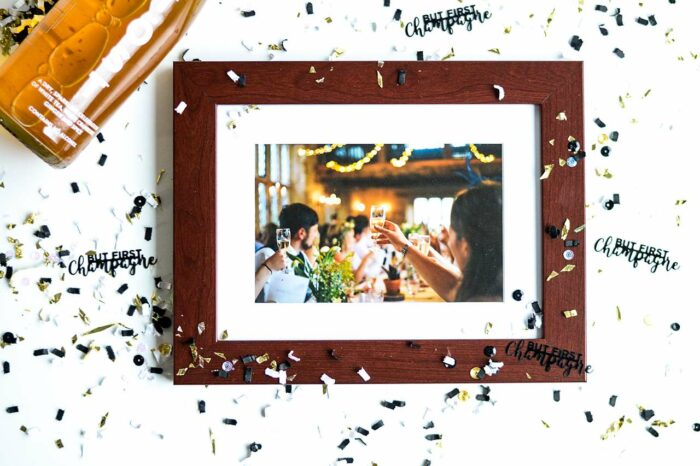 Framing Life Events: a photo of a celebration framed