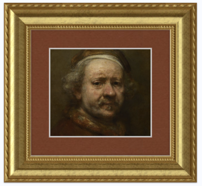 Rembrandt painting in our Granby frame