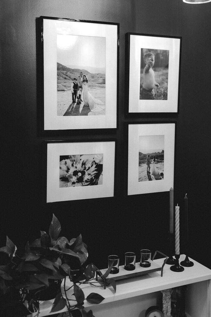 5 Clever Ways To Save Money On Home Decor: Black & White Framed Photos.