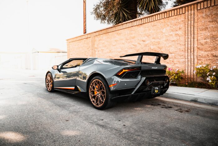 Car photography 101: Gray sports car on a street 