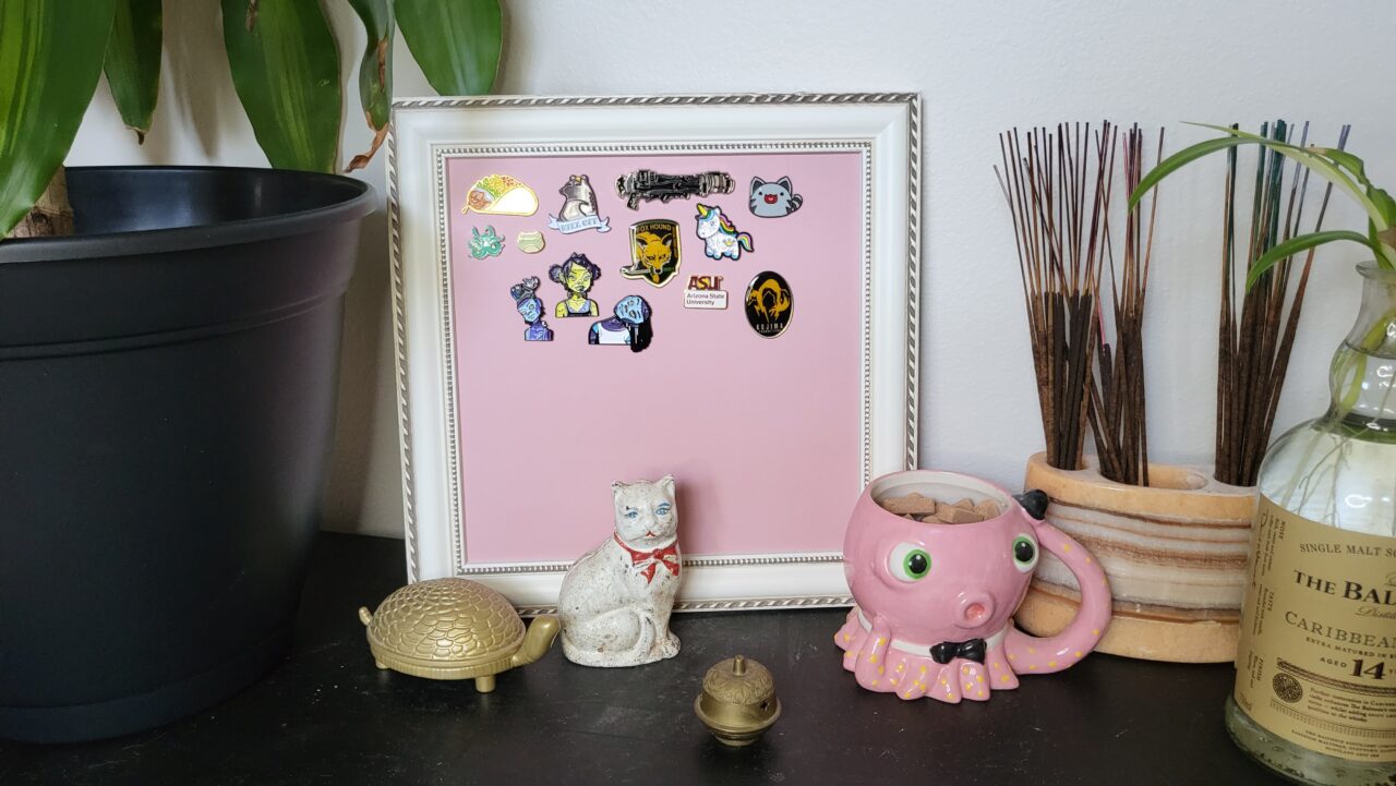 Collection & Award Framing: Trading Cards, Pins, Vynils, & More 13 framed enamel pin collection