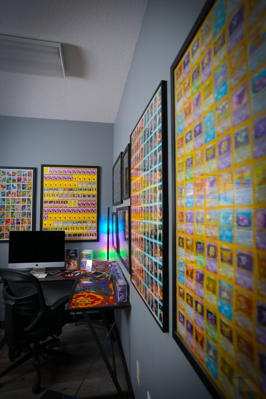 Collection & Award Framing: Trading Cards, Pins, Vynils, & More 18 custom framed pokemon card collection