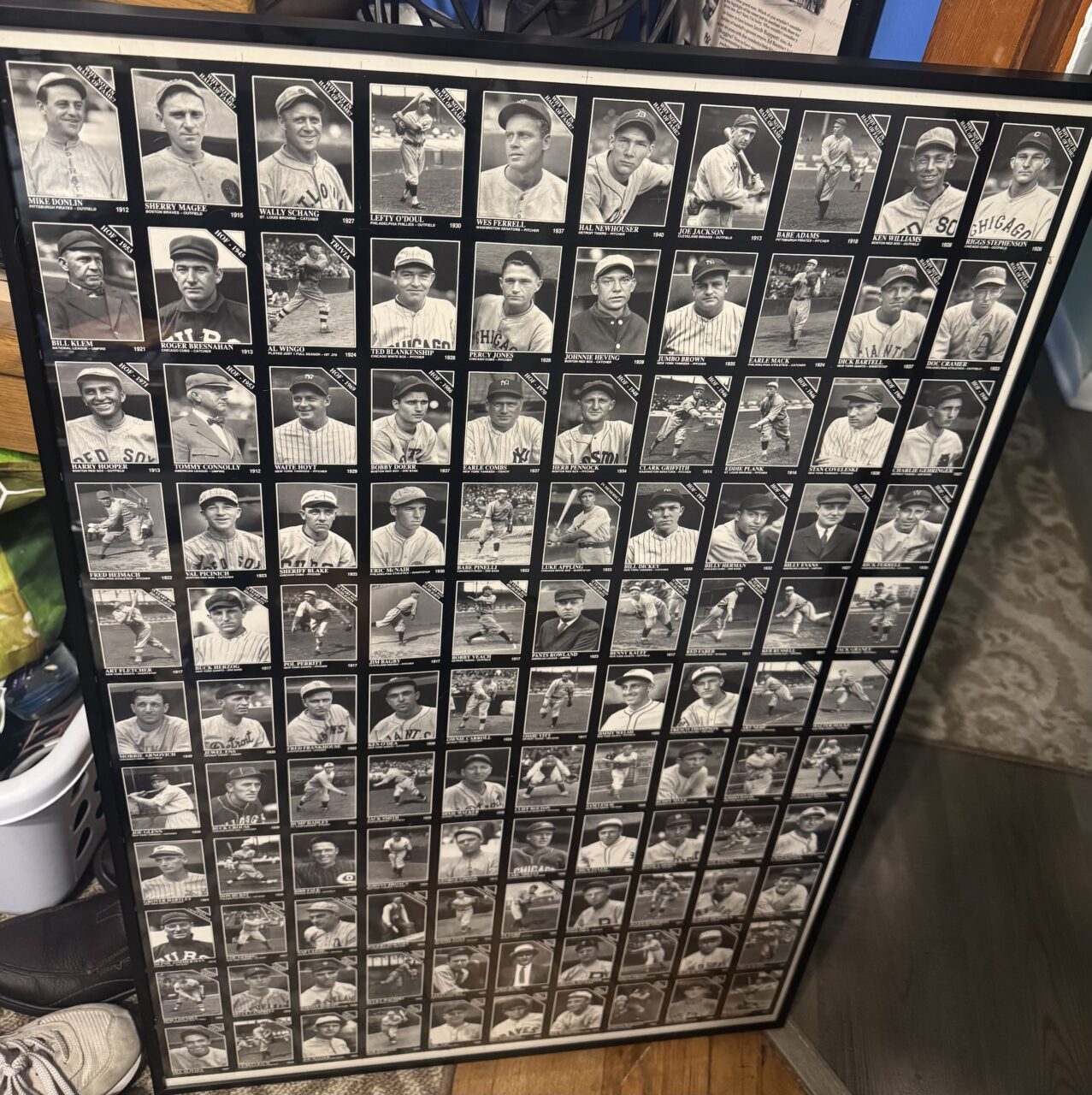 Collection & Award Framing: Trading Cards, Pins, Vynils, & More 12 custom framed baseball card collection