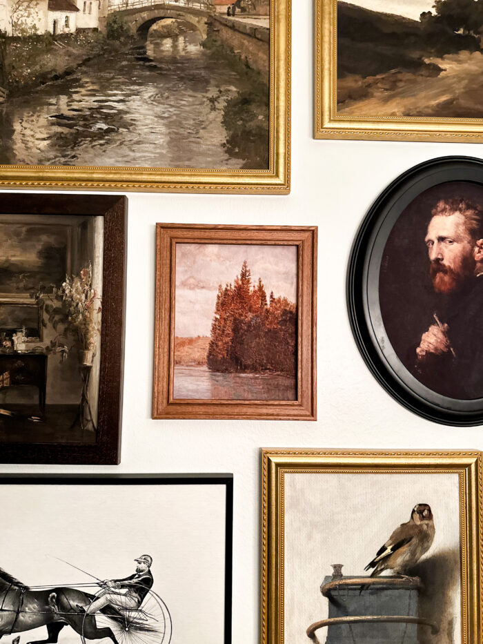 Gallery Show & Art Fair Framing: A gallery wall of classical artworks