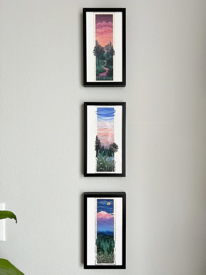  Fine Art Printing And Framing: A series of three vibrant art pieces