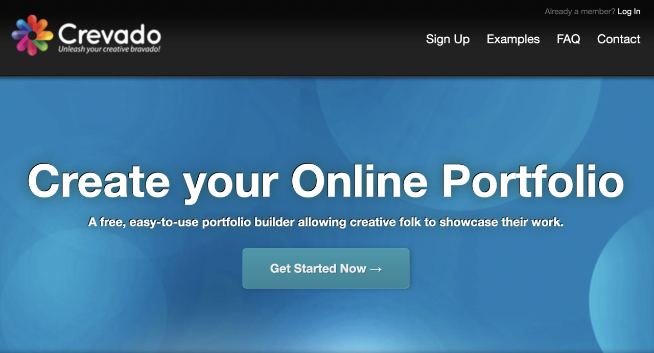 Crevado is a basic, user-friendly art portfolio platform!