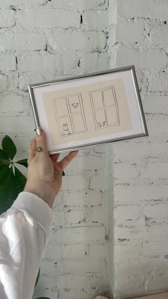 Anatomy Of A Picture Frame: A Hanover Frame in Gloss Silver