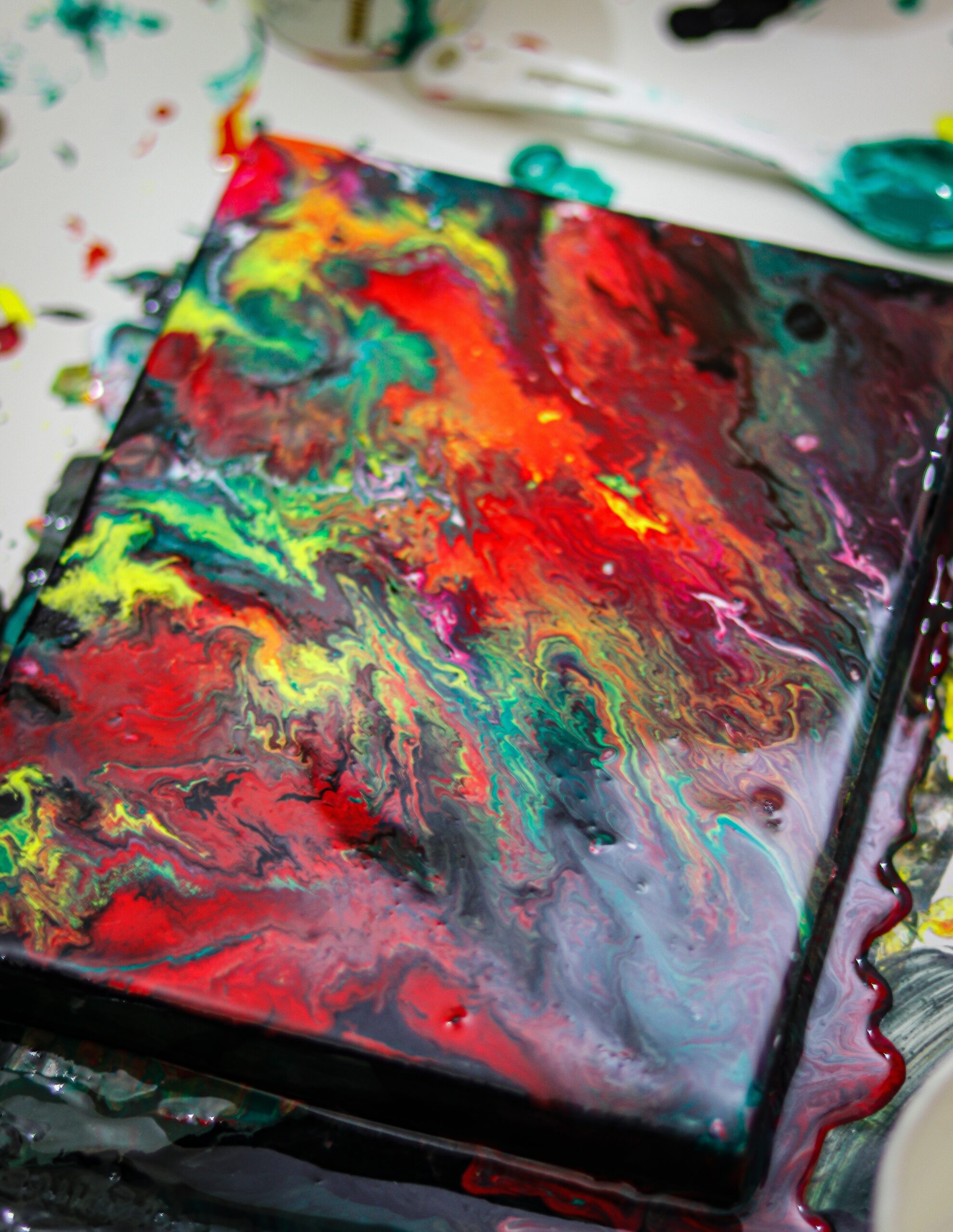 7 things I have learnt in one month of acrylic paint pouring.