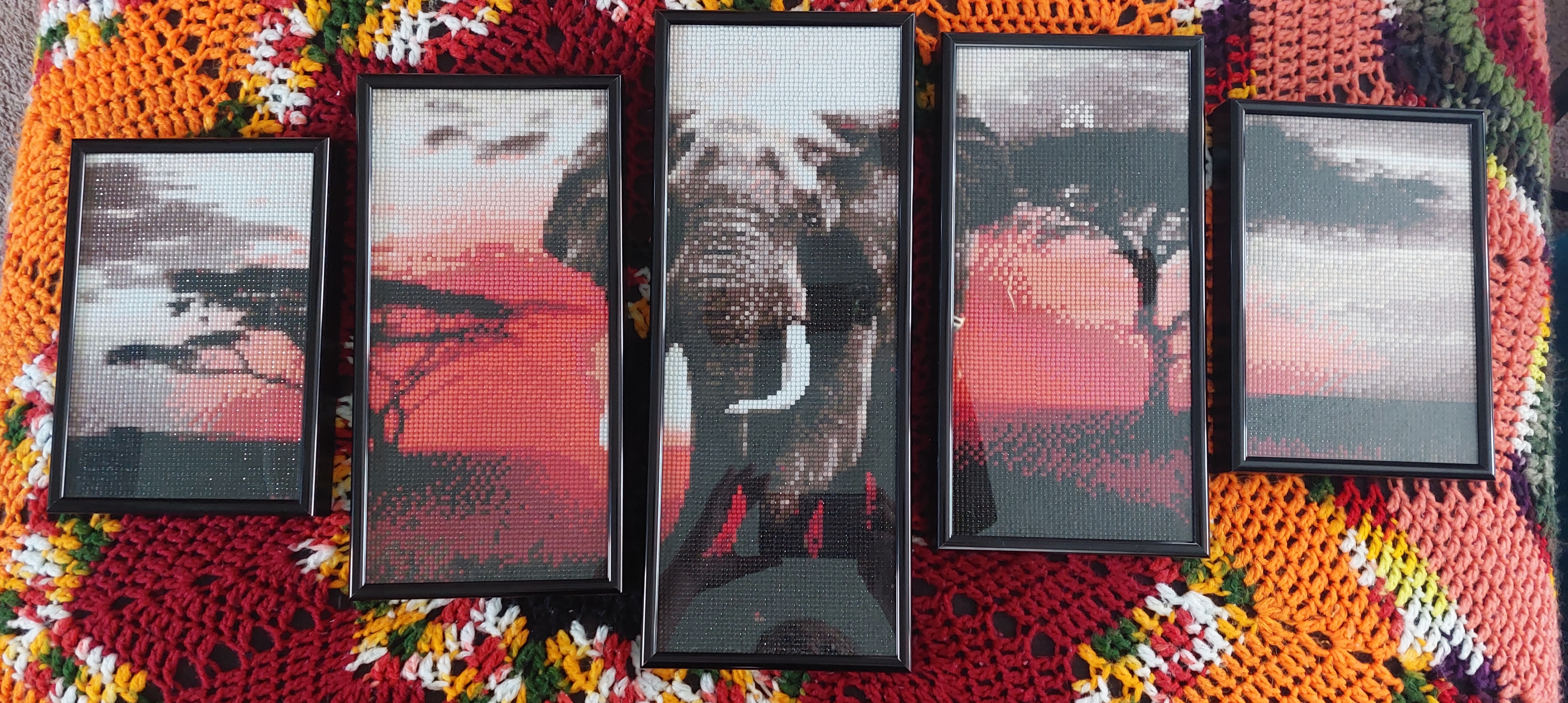 Diamond Painting Framing: an elephant art work