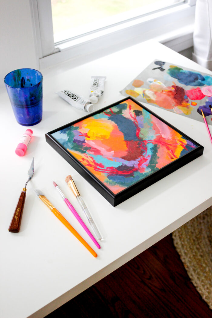 Ace Your Art Website's Product Page Design: A painting in an art studio