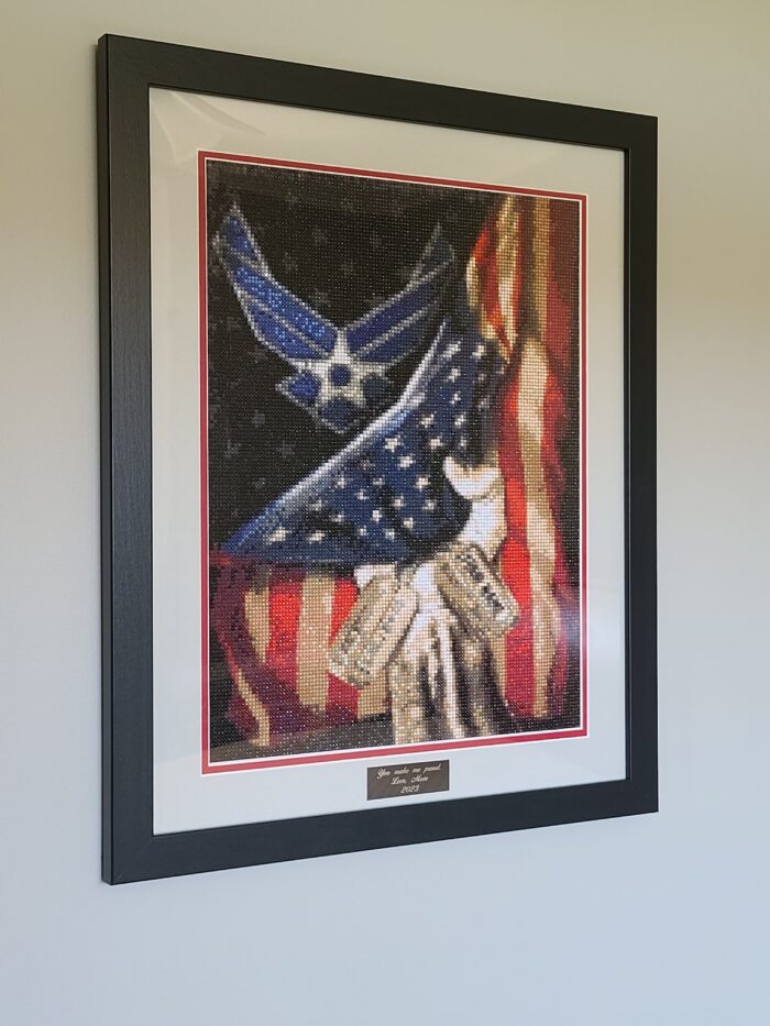 Diamond Painting Framing: a memorial peice